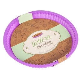 Tartera Carrefour Silicona Violeta