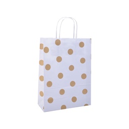 Bolsa Regalo Mediana 22X10x30 Golden Dots