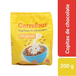 Cereal Carrefour Copitas con Chocolate Sin Gluten 200 g.