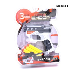 Pistola Lanza Dardos Max Shoot Shadow (Modelos Surtidos)