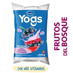 Yogur Bebible Entero Multiv Sancor Yogs Frutos Del Bosque 900 cc.