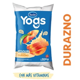 Yogur Bebible Entero Sancor Yogs Durazno 900 g.