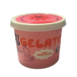 Helado Qu Gelato de Frutilla 240 g.