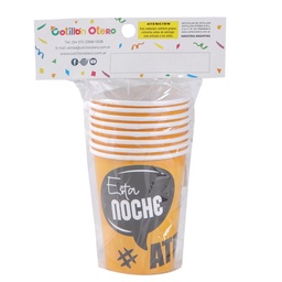 Vaso Descartable Carrefour Polipapel 8 Oz. Frases x 8 uni Atr