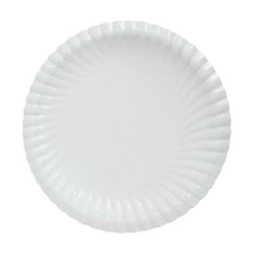 Plato Descartable Carrefour Polipapel Blanco Grande 8 uni