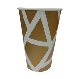 Vaso Carrefour Polipapel 235 cc Oro x 12 uni