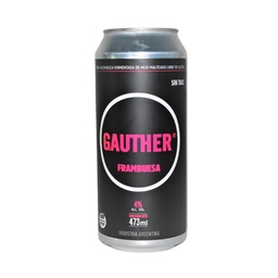 Cerveza Sin Tacc Gauther de Mijo Framb en Lata 473 cc.