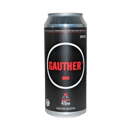 Cerveza Sin Tacc Gauther de Mijo Oro en Lata 473 cc.