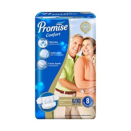 Pañal para Adulto Promise Confrt Talle g Xg 8 uni