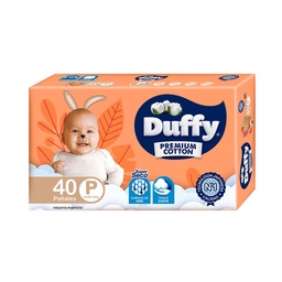 Pañal Duffy Premium Cotton Talle P 40 uni