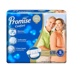 Pañal para Adulto Promise Confort Talle g Xg 16 uni