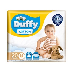 Pañales Duffy Talle g Cotton Megapack x 20 uni