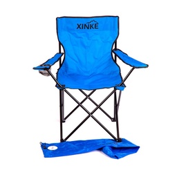 Silla de Camping Plegable Xinke Azul con Apoyabrazo