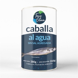 Caballa Al Agua Terre y Ocean Sin Sal 380 g.