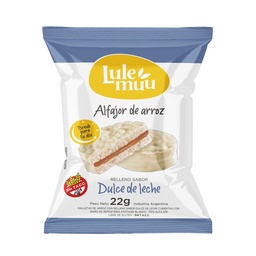 Alfajor de Arroz Lulemuu Blanco 22 g.