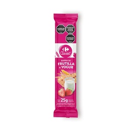 Barra de Cereal Carrefour Classic de Frutilla y Yogur 21 g.