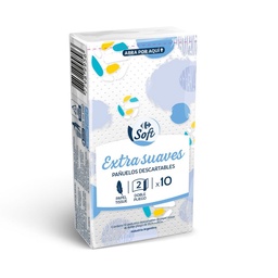 Pañuelos Descartables Pocket Carrefour Soft 10 uni