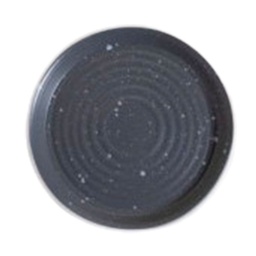 Plato de Postre Granito Negro Borde Blanco 21 cm