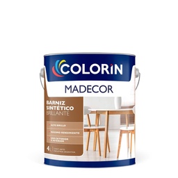 Barniz Sintetico Brillante Madecor 4 lts Interior Exterior