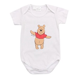 Body Manga Corta Disney Pooh Estampa Central