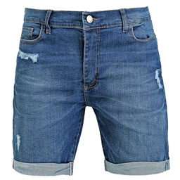 Bermuda Tex Jean con Dobladillo