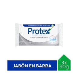 Jabón Antibacterial Protex Limpieza Profunda 3 uni