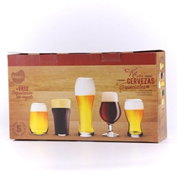 Kit Nadir Especial 5 Vasos Cerveceros + Vaso Regalo