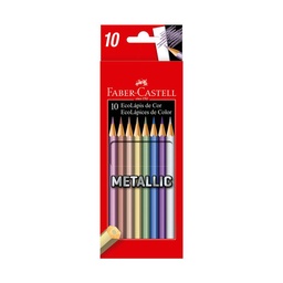 Lapices Colores Faber Castell Metal x 10 uni