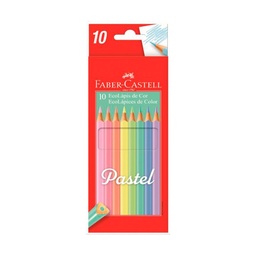 Lápices de Colores Faber Castell Pastel x 10 u.