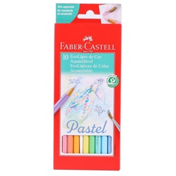 Lápices Faber Castell Colores Pastel Acuarelable x 10