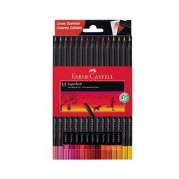 Lapices Colores Faber Castell Supersoft Calido x12 uni