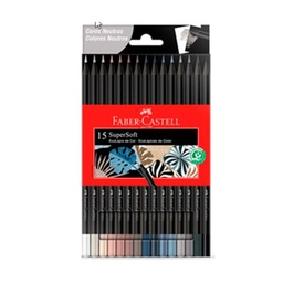 Lápices Colores Faber Castell Supersoft x12 Neutro