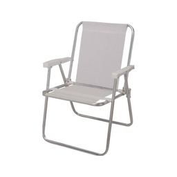 Reposera Sannet Alta Aluminio Blanca Mor 002276