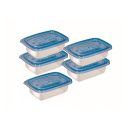 Set de 5 Herméticos Rectangular de 240 ml