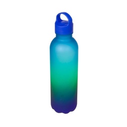 Botella 600 ml Degrade Azul Tapa Plastica