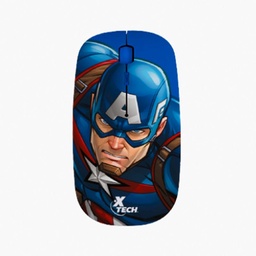 Mouse Bluetooth Xtech Marvel Avengers Capitan America