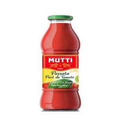 Salsa Passata Basílico Mutti Botella 700 g.