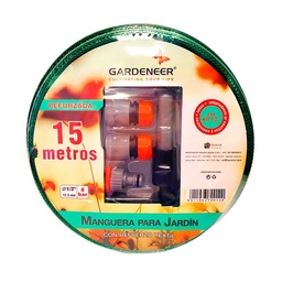 Kit Manguera Gardeneer 1/2 x 15 mts