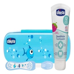 Set de Higiene Bucal Bebe Chicco Cepillo y Pasta Dentifrica