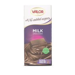 Tableta Chocolate Leche Sin Azúcar Valor 100 g.