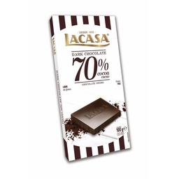 Tableta Chocolate Lacasa 70% Cacao 100 g.