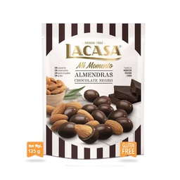 Almendra con Chocolate Negro Lacasa 125 g.