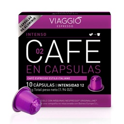 Cápsulas de Café Viaggio Intenso Espresso x 10 uni