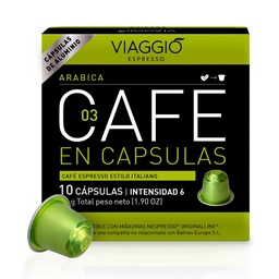 Cápsulas de Café Viaggio Arábica Espresso x 10 uni