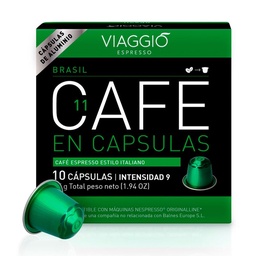 Cápsulas de Café Viaggio Brasil Espresso x 10 uni