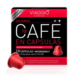 Cápsulas de Café Viaggio Colombia Espresso x 10 uni