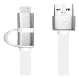 Cable Lightning y Micro Usb 2 en 1 Argomtech 1 Metro