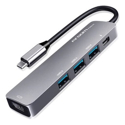 Hub Usb C Argomtech 5 en 1 A00594 Usb3.0 Usb2.0 Hdmi 4K