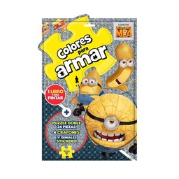 Libro Minions Colores para Armar