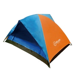 Carpa para 2 Personas Escape con Alero Azul y Naranja